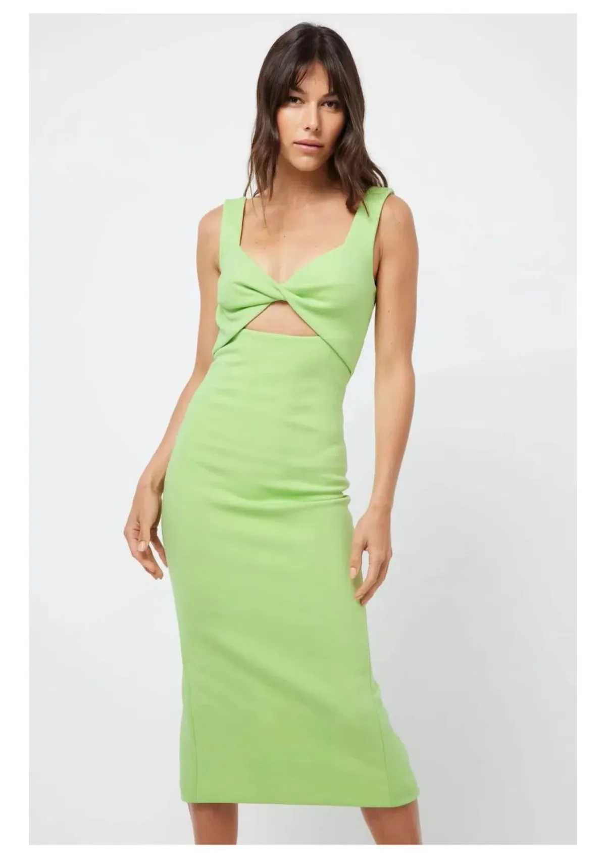 Mossman Perception Midi Dress Green Size 6  for rent on The Volte - main image