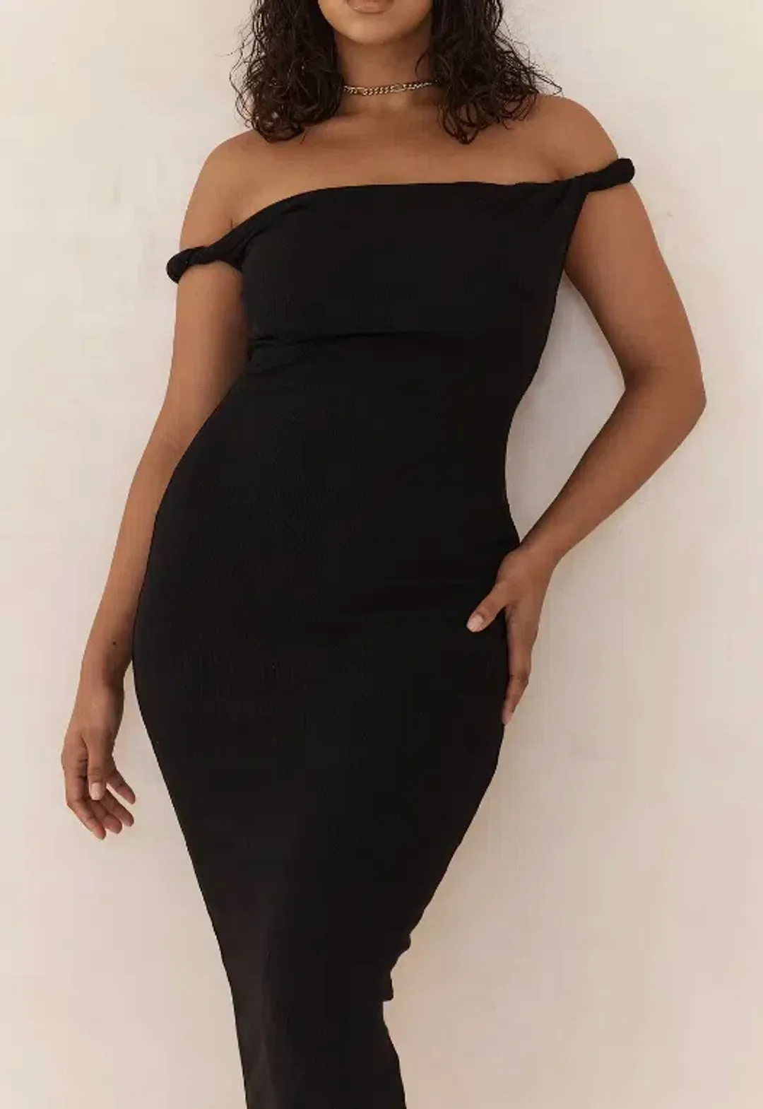 Johansen The Long Poppy Dress Black Size 10 for rent on The Volte - main image