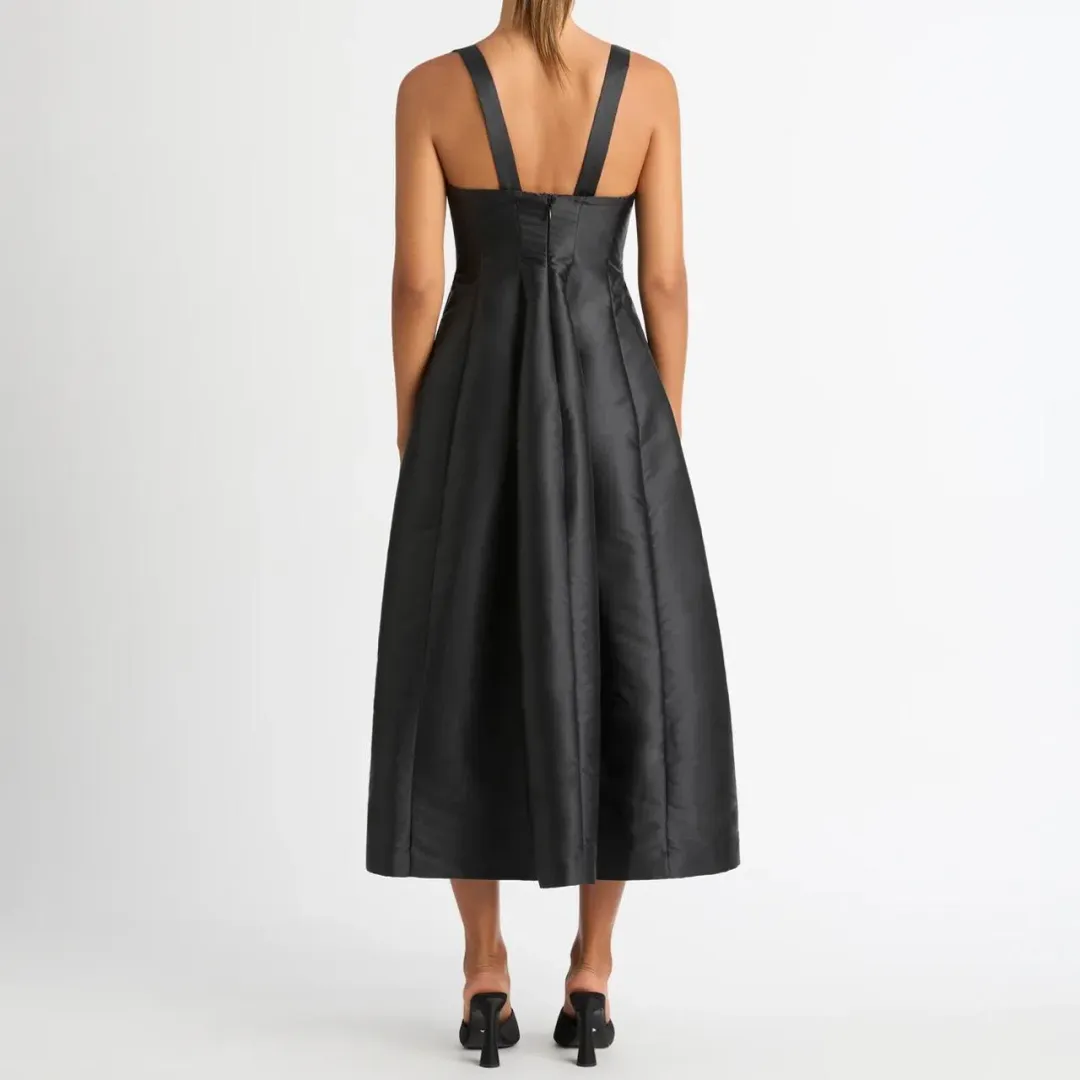 Sheike Karolina Midi Dress Black Size 16 for rent on The Volte - main image