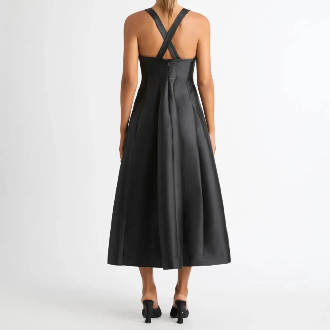 Sheike Karolina Midi Dress Black Size 16 for rent on The Volte - main image