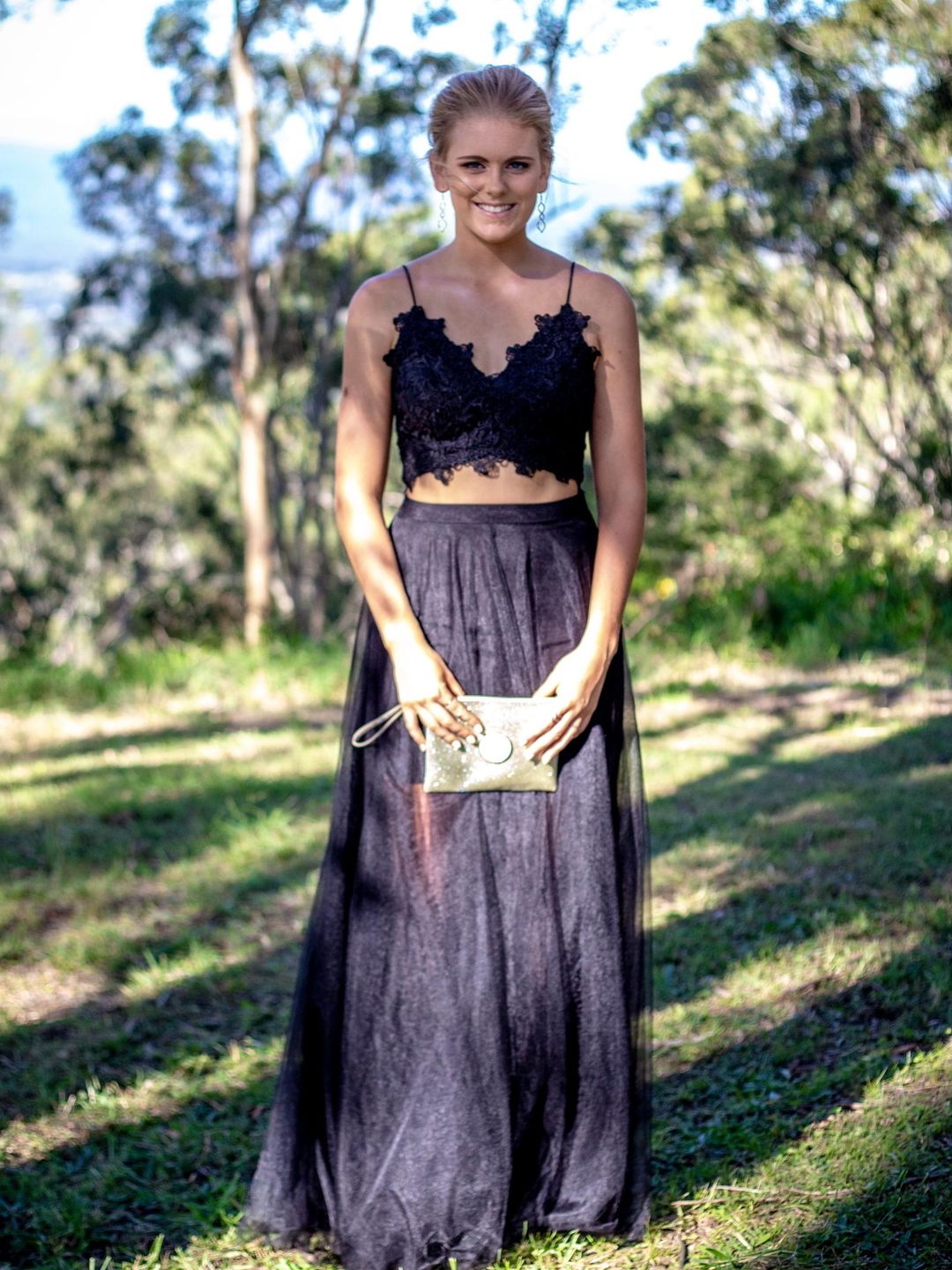 J'adore Black Dress - Top & Skirt Set Size 10 for rent on The Volte - main image