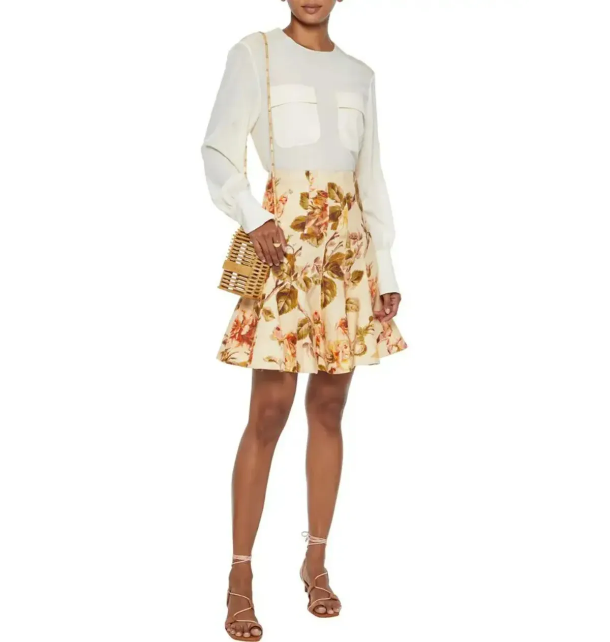 Zimmermann Resistance Flip Skirt Floral Size 0 / AU 8 for rent on The Volte - main image