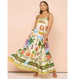 Alemais Paradiso Sundress in Print Size AU 8 for rent on The Volte - image 2