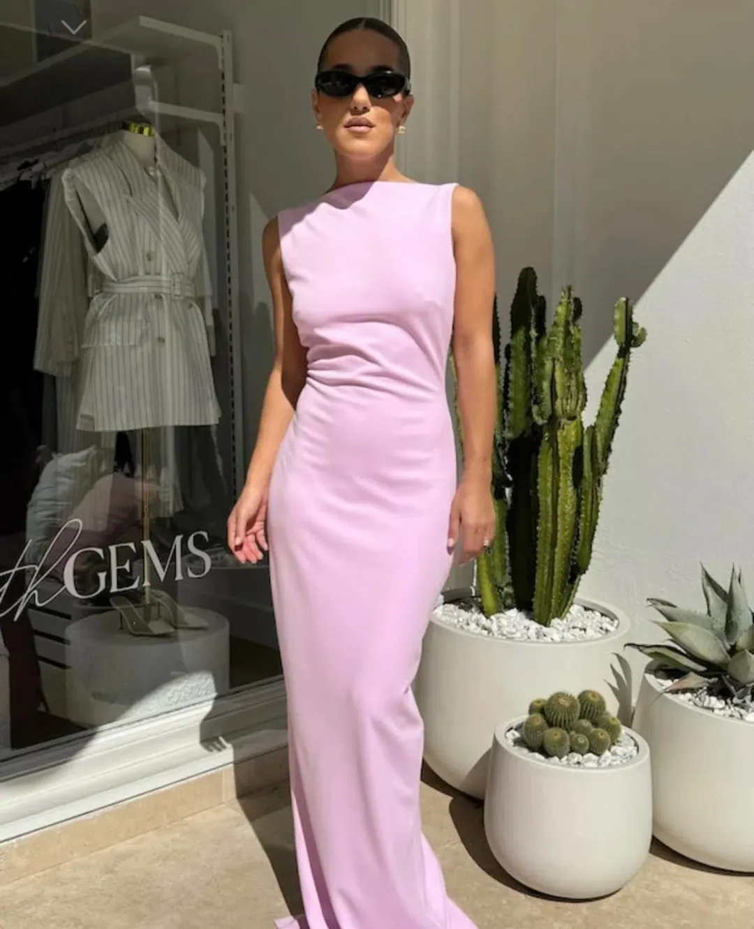 Effie Kats Verona Gown In Taffy Pink Size XS/Au 6 for rent on The Volte - main image