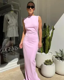 Effie Kats Verona Gown In Taffy Pink Size XS/Au 6 for rent on The Volte - image 6