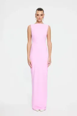 Effie Kats Verona Gown In Taffy Pink Size S/Au 8  for rent on The Volte - image 1
