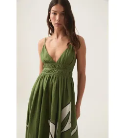 Aje Planetary Maxi Dress Abstract Fern Size 10 for rent on The Volte - image 2