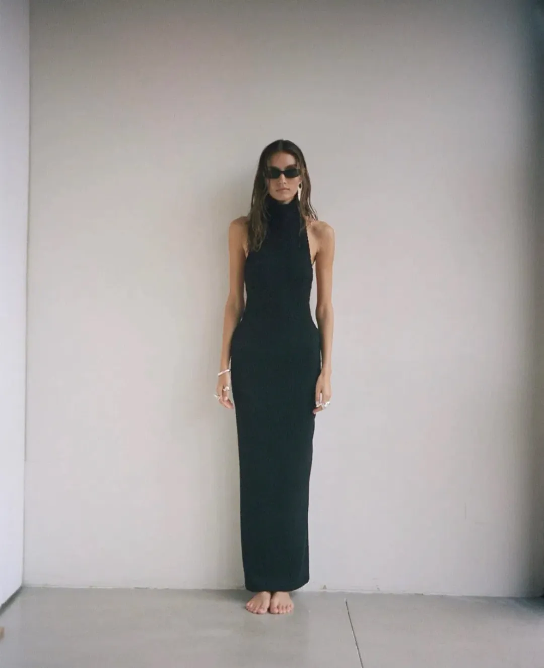 At First Sight Montebello Dress Black Size 8  for rent on The Volte - main image