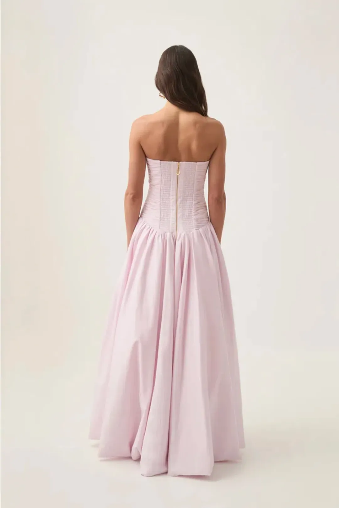 AJE Violette Bubble Hem Gown in Pastel Pink Size 14 for rent on The Volte - main image