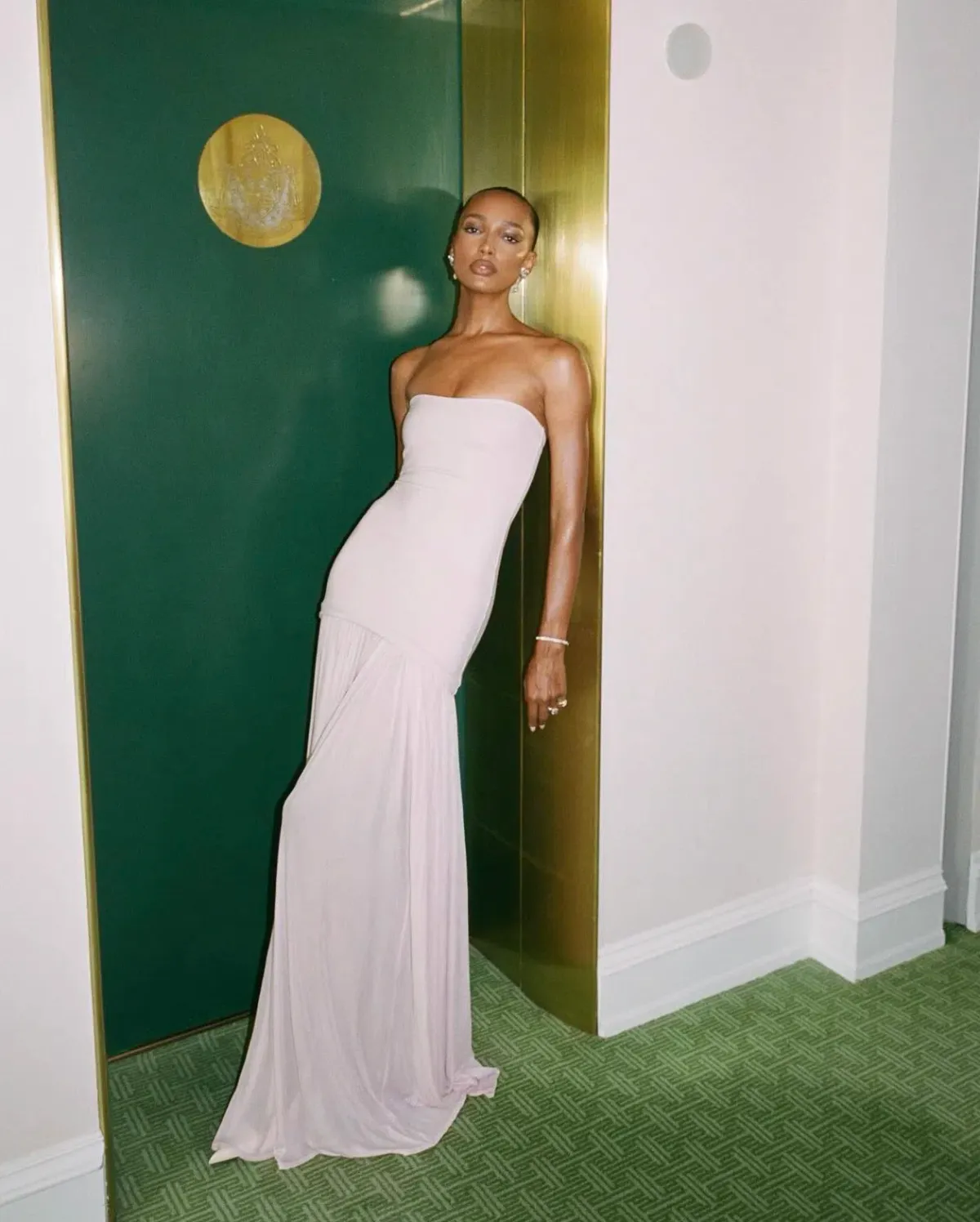 Helsa The Naomi Dress Barely Pink Size XS / AU 6 for rent on The Volte - main image