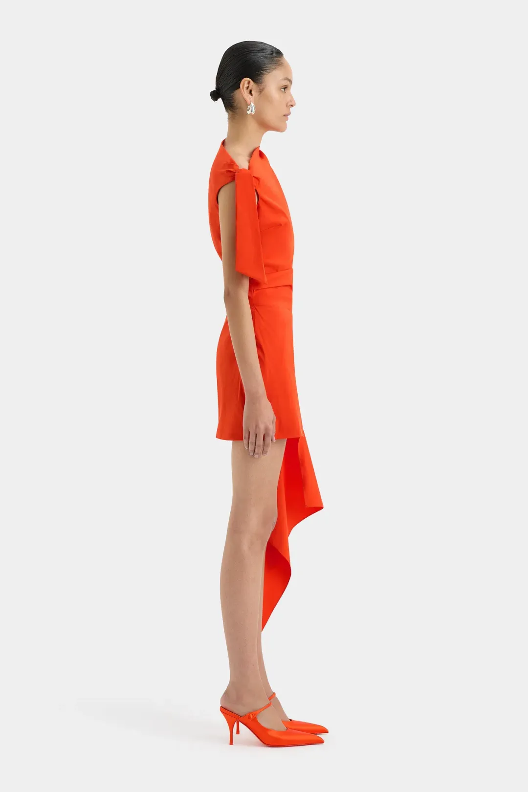 Sir the Label Dahlia Mini Dress Tangerine Size 0 / AU 6 for rent on The Volte - main image