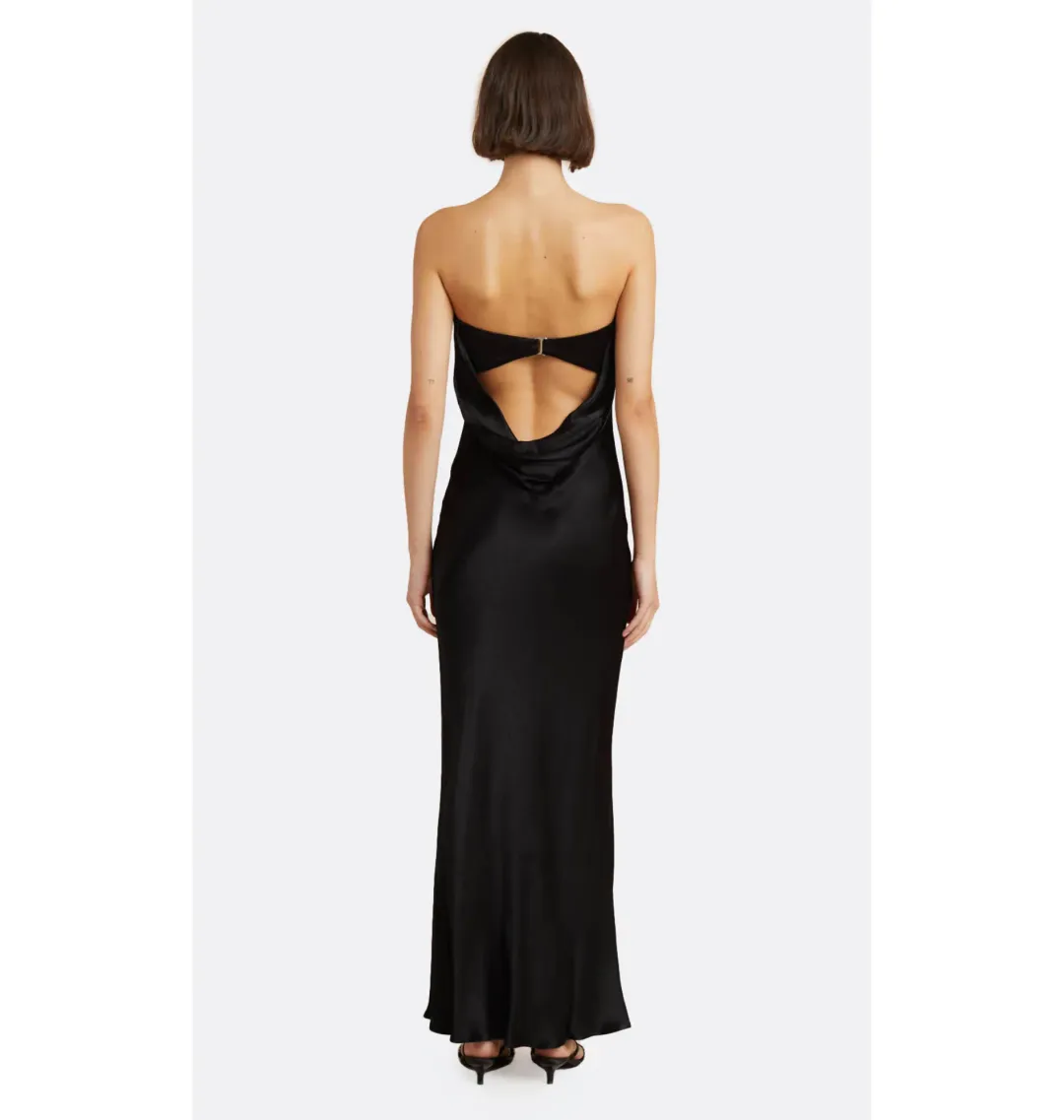 Bec & Bridge Moon Dance Strapless Dress in Black AU 6 for rent on The Volte - main image