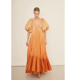Rooh Collective Birthday Gown Orange Ombré Size AU 12 for rent on The Volte - image 1