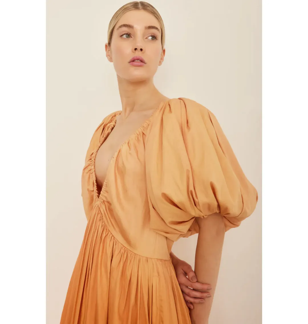 Rooh Collective Birthday Gown Orange Ombré Size AU 12 for rent on The Volte - main image