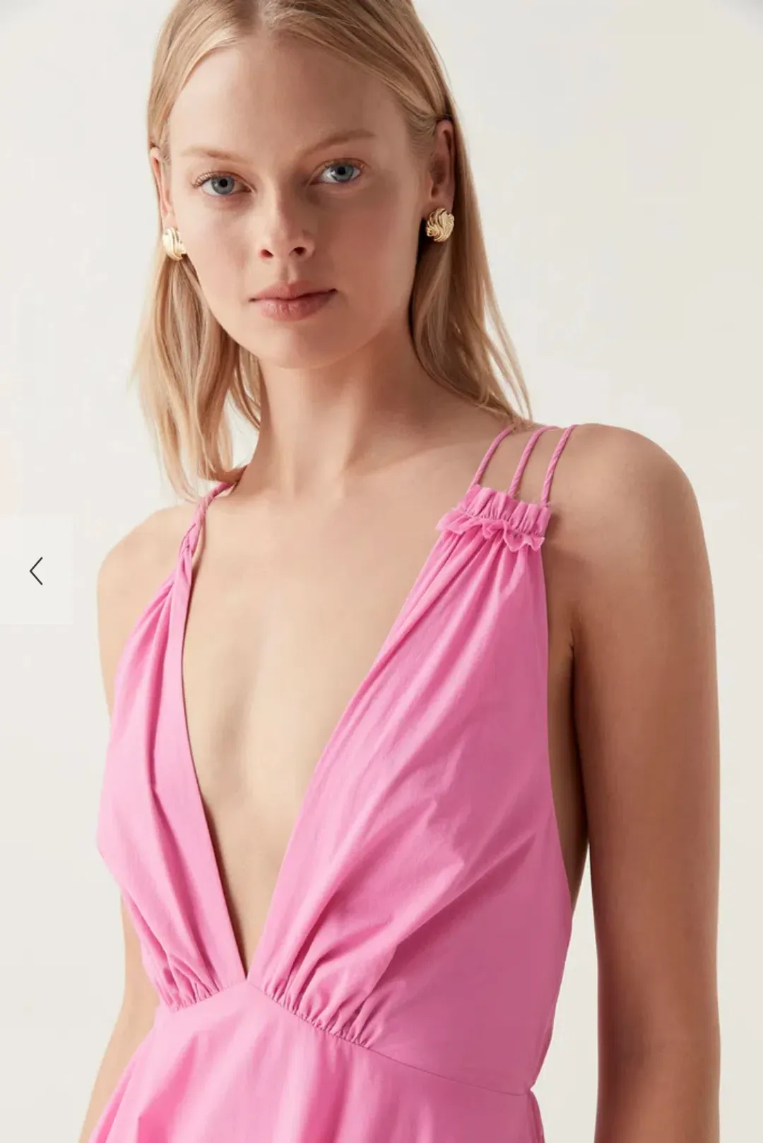 Aje Vellum Maxi Dress Cerise Pink Size 12 for rent on The Volte - main image