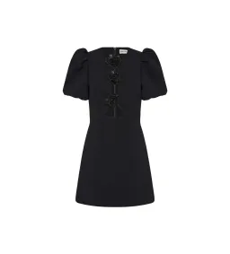 Rebecca Vallance Aubree Flower  Mini Dress Black Size 6 for rent on The Volte - image 4
