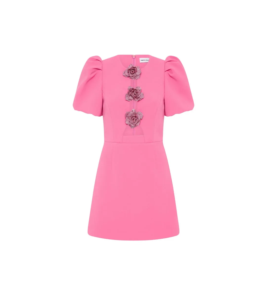 Rebecca Vallance Aubree Flower Mini Dress Pink  Size 8 for rent on The Volte - main image