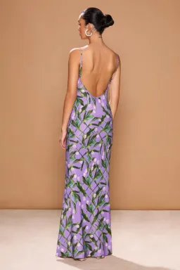 Sonya Moda Portofino Maxi Dress Tulipani Viola Floral Size 12 for rent on The Volte - image 2