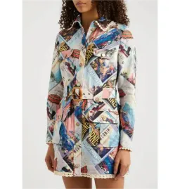 Zimmermann Postcard Shirt Mini Dress Print Size 2 / AU 12 for rent on The Volte - image 2