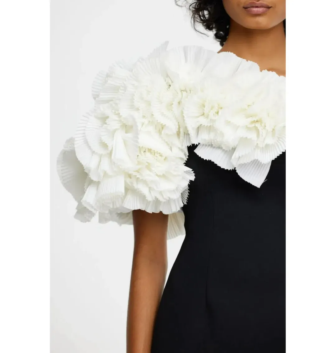 Acler Hampstead Midi Dress in Black and Ivory Size AU 12 for rent on The Volte - main image