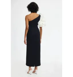 Acler Hampstead Midi Dress in Black and Ivory Size AU 12 for rent on The Volte - image 4