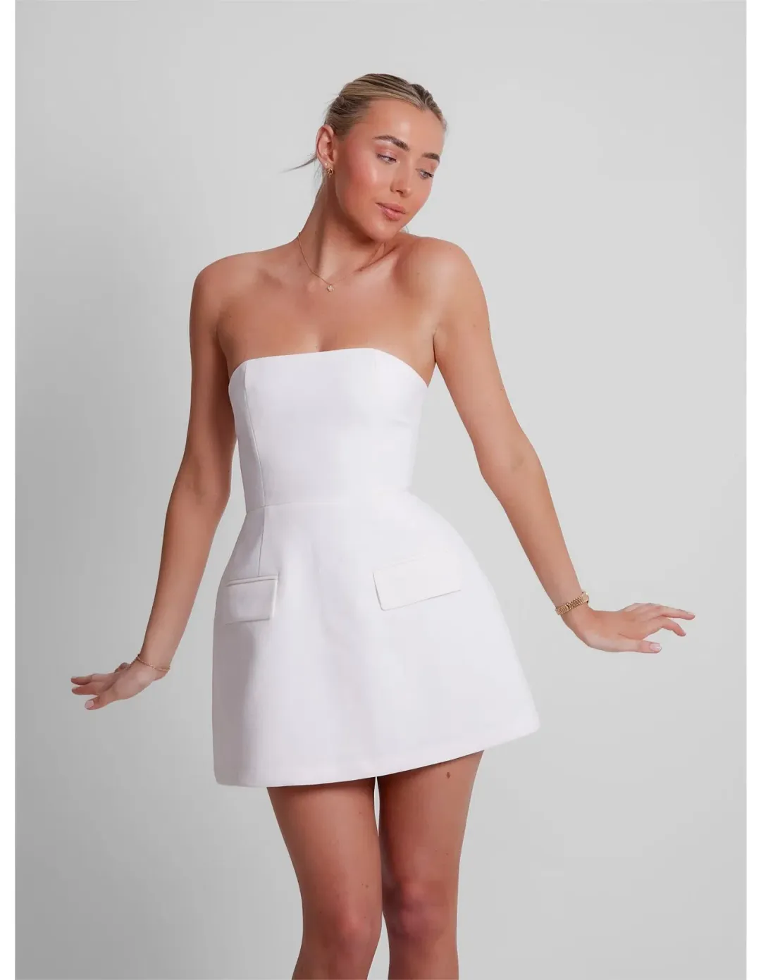 Odd Muse The Ultimate Muse Sleeveless Dress White Size AU 6 for rent on The Volte - main image