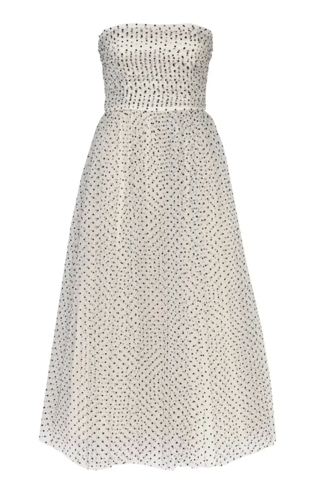 Zimmermann Tulle Midi Dress White/Black Dot Size 1 / AU 10 for rent on The Volte - main image