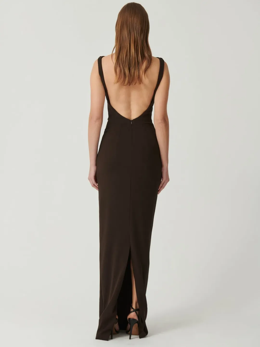 Effie Kats Verona Gown Coffee Size XS/6 for rent on The Volte - main image
