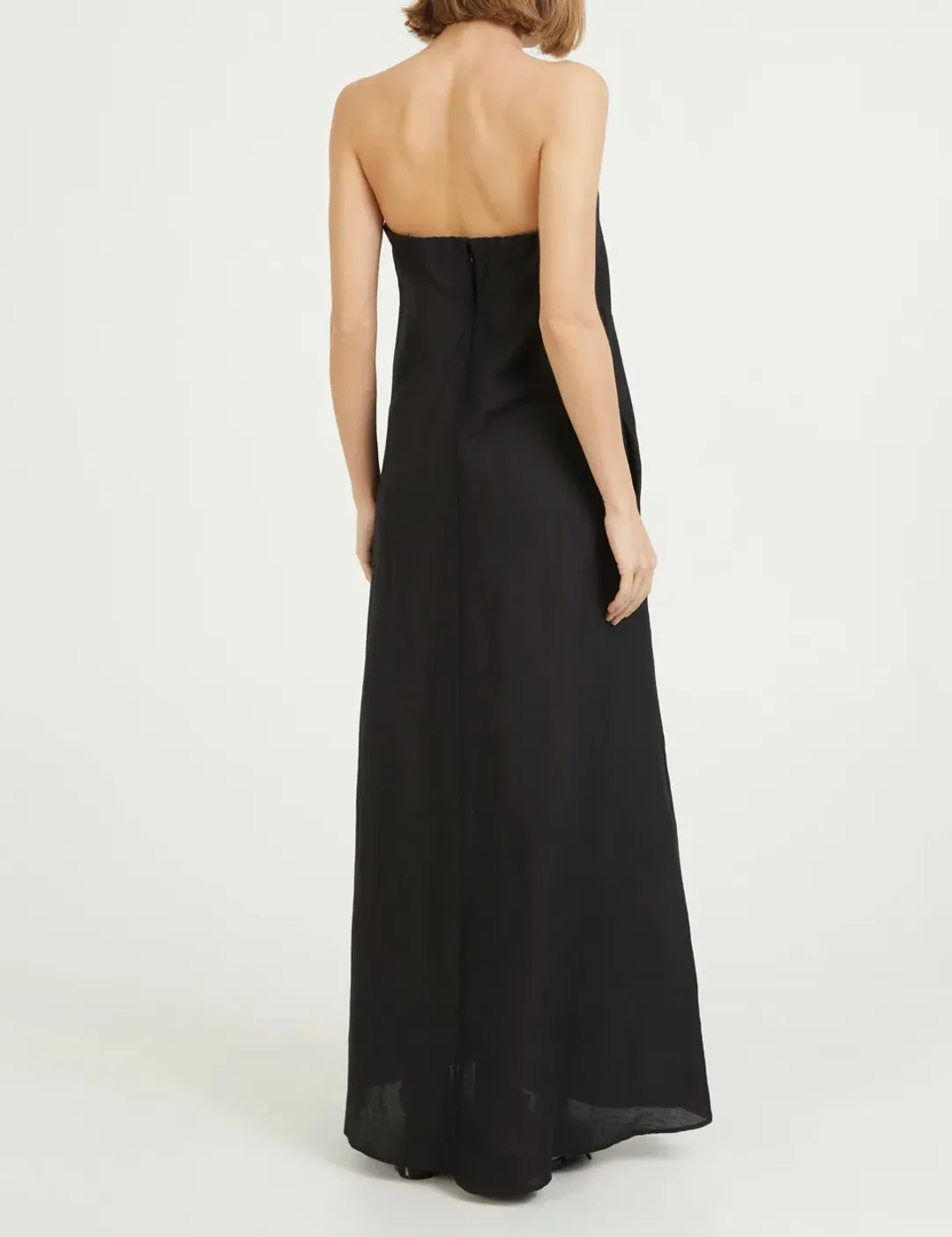 Camilla And Marc Linen Evening Dress Honora Black Size 8 for rent on The Volte - main image