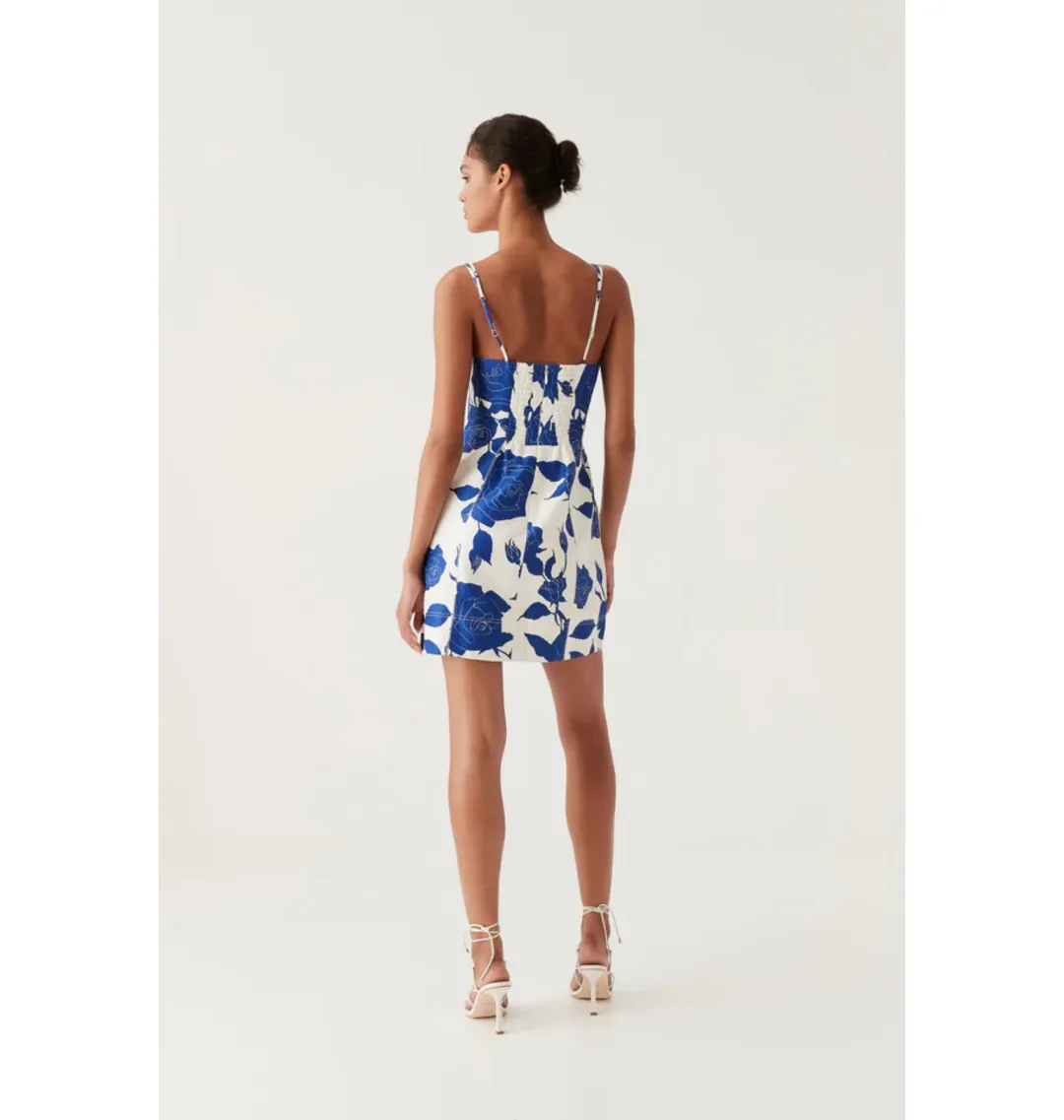 Aje Belonging Mini Dress Neo Rose Size AU 8  for rent on The Volte - main image
