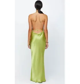 Bec & Bridge Odessa Halter Dress Chartreuse Green Size AU 12 for rent on The Volte - image 3