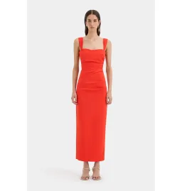 Sir the Label Dahlia Balconette Gown Tangerine Size AU 8 for rent on The Volte - image 1
