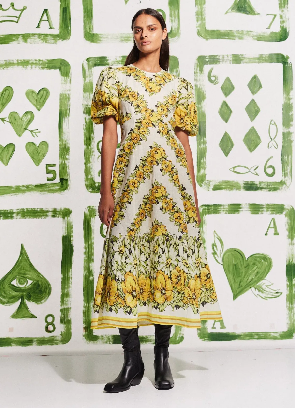 Alemais Gisela Midi Dress Size 4 AU / 0 US for rent on The Volte - main image