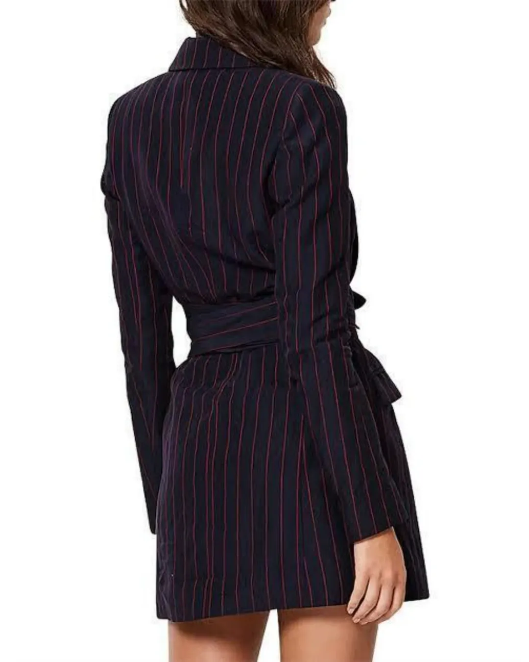 Bec & Bridge Mia Wrap Blazer Dress Blue Size AU 6  for rent on The Volte - main image