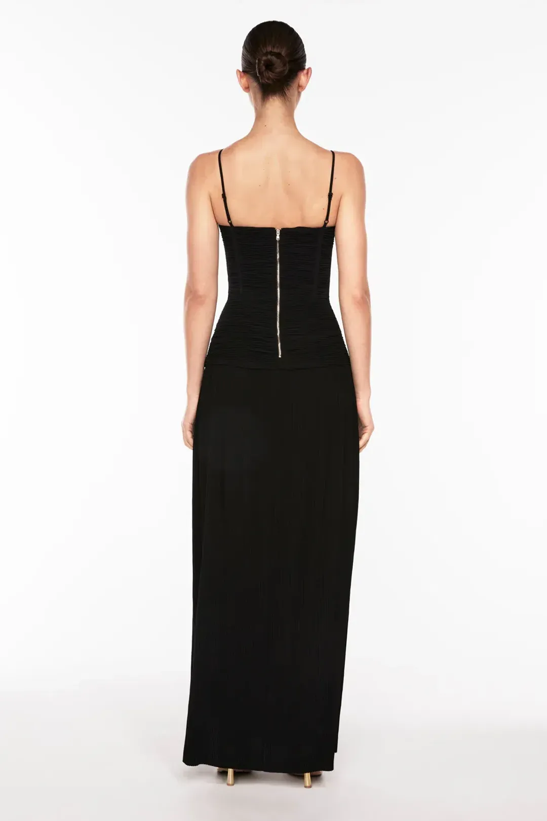 Manning Cartell Double Time Pleat Dress Black Size 8 for rent on The Volte - main image