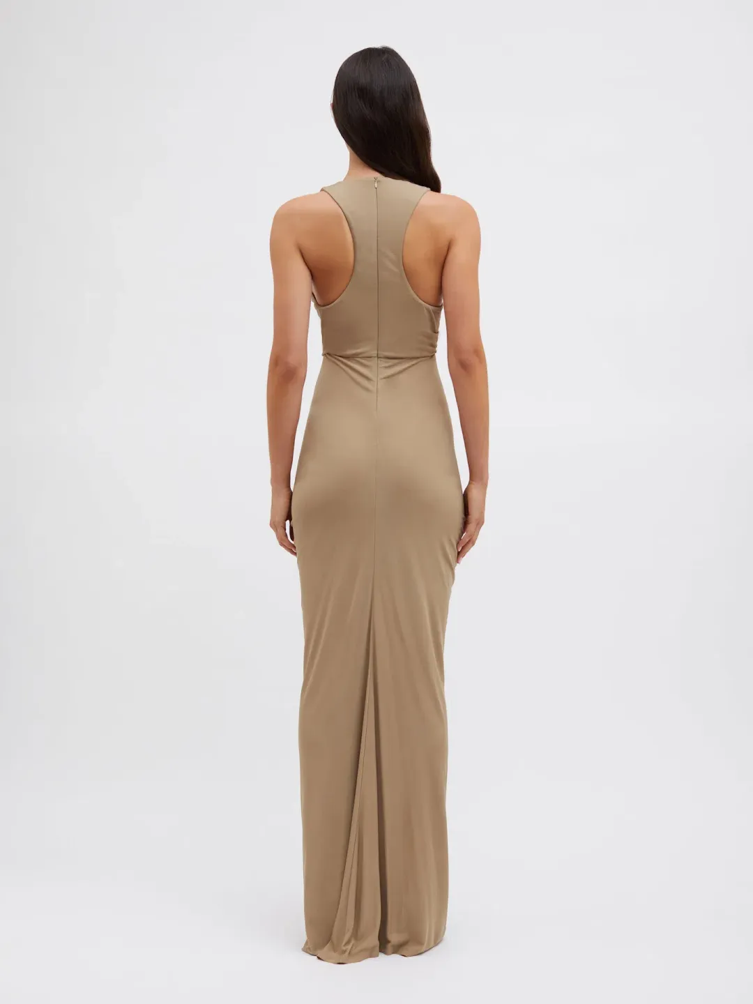 Christopher Esber Vivenda Drape Front Dress Incense Size 8 for rent on The Volte - main image