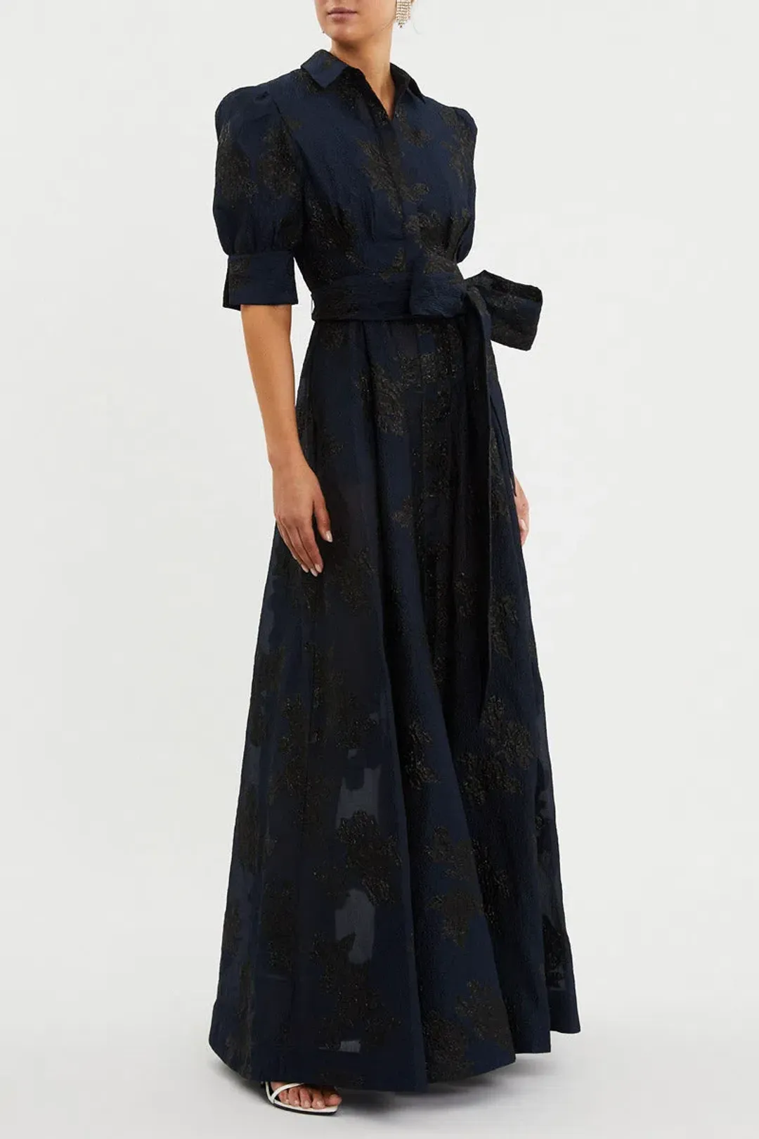 Rebecca Vallance Antoinette Gown Navy Size 8 for rent on The Volte - main image