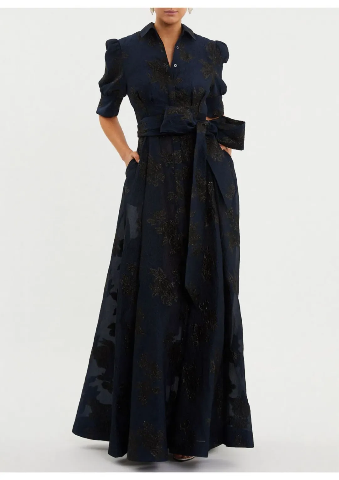 Rebecca Vallance Antoinette Gown Navy Size 8 for rent on The Volte - main image