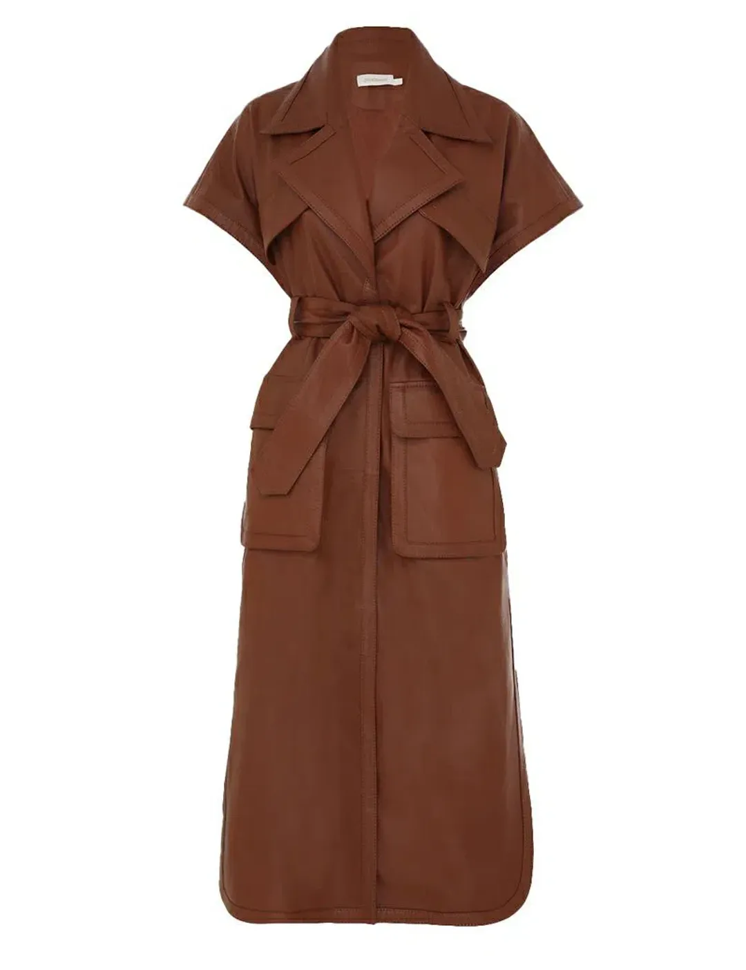 Zimmermann Natura Sleeveless Midi Dress in Toffee Size 0 / AU 8 for rent on The Volte - main image