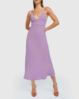 By Johnny Iris Midi Dress Purple Size 6 for rent on The Volte - image 1