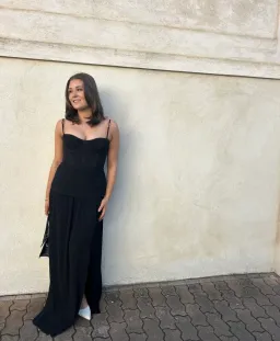 Manning Cartell Double Time Pleat Dress In Black Size 14 for rent on The Volte - image 5
