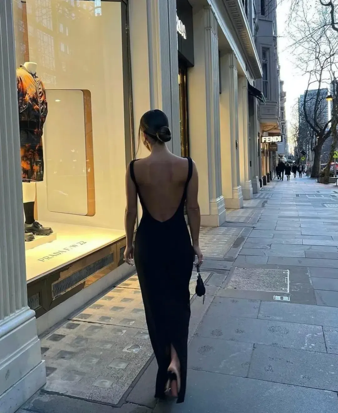 Effie Kats Verona Gown Black Size 8 for rent on The Volte - main image