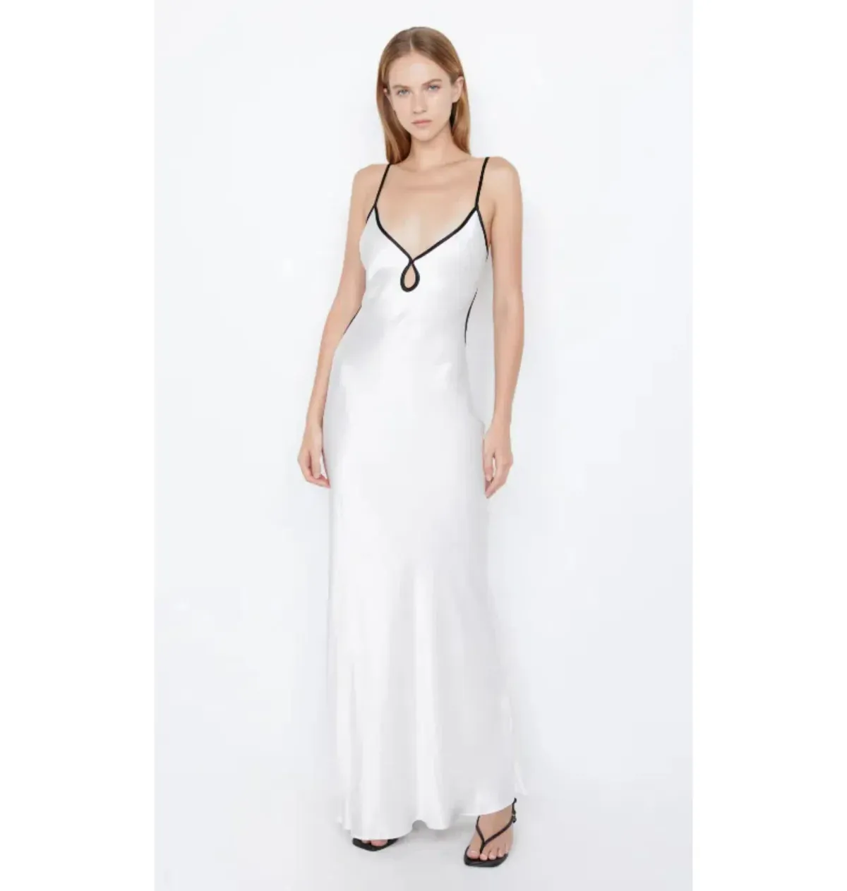 Bec & Bridge Cedar City Maxi Dress Ivory/Black Size AU 6 for rent on The Volte - main image