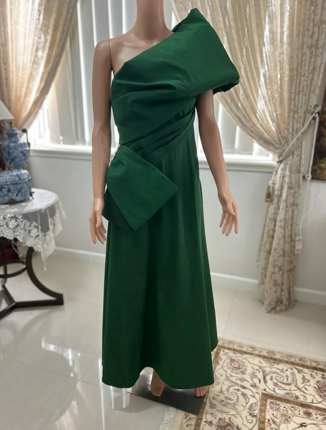 Rachel Gilbert Archer Dress Green Size 10/M for rent on The Volte - main image
