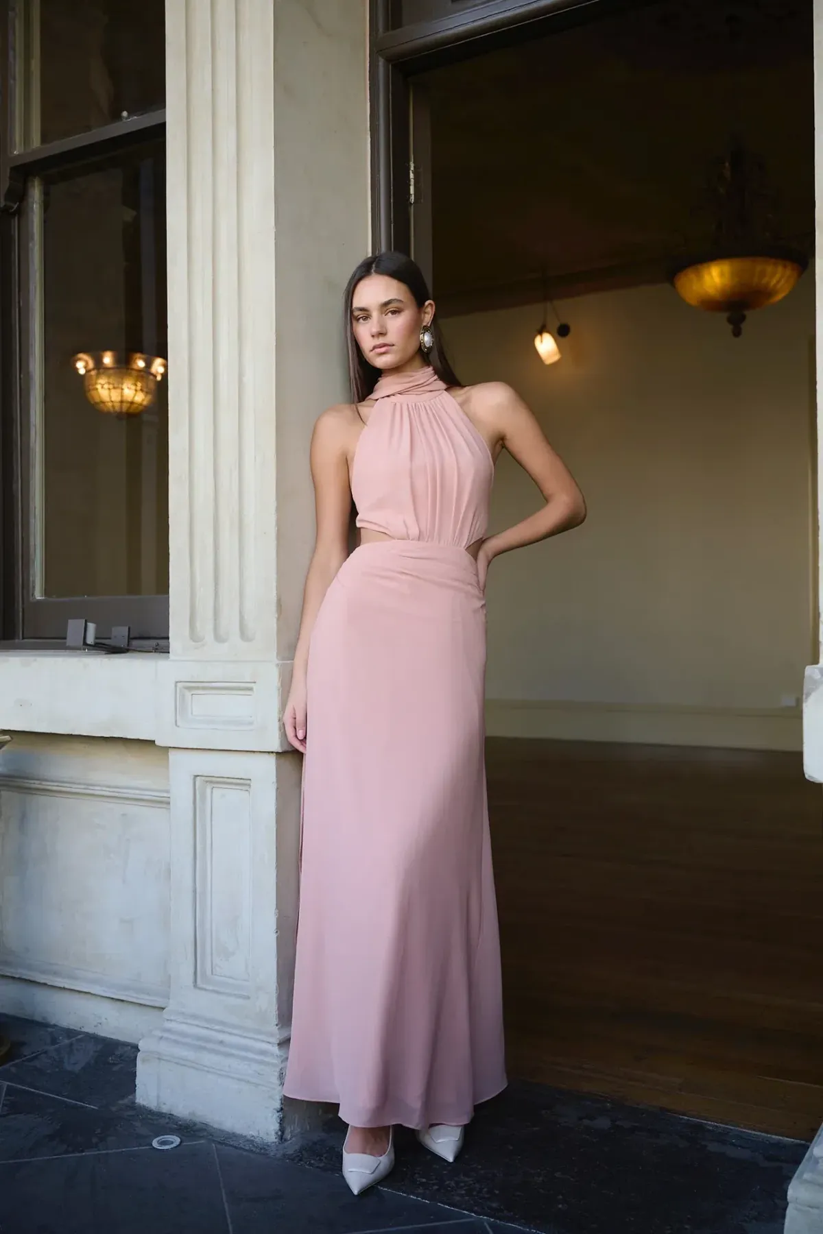 Calia Collection Sofia Dress Bare Blush Size AU 10 for rent on The Volte - main image