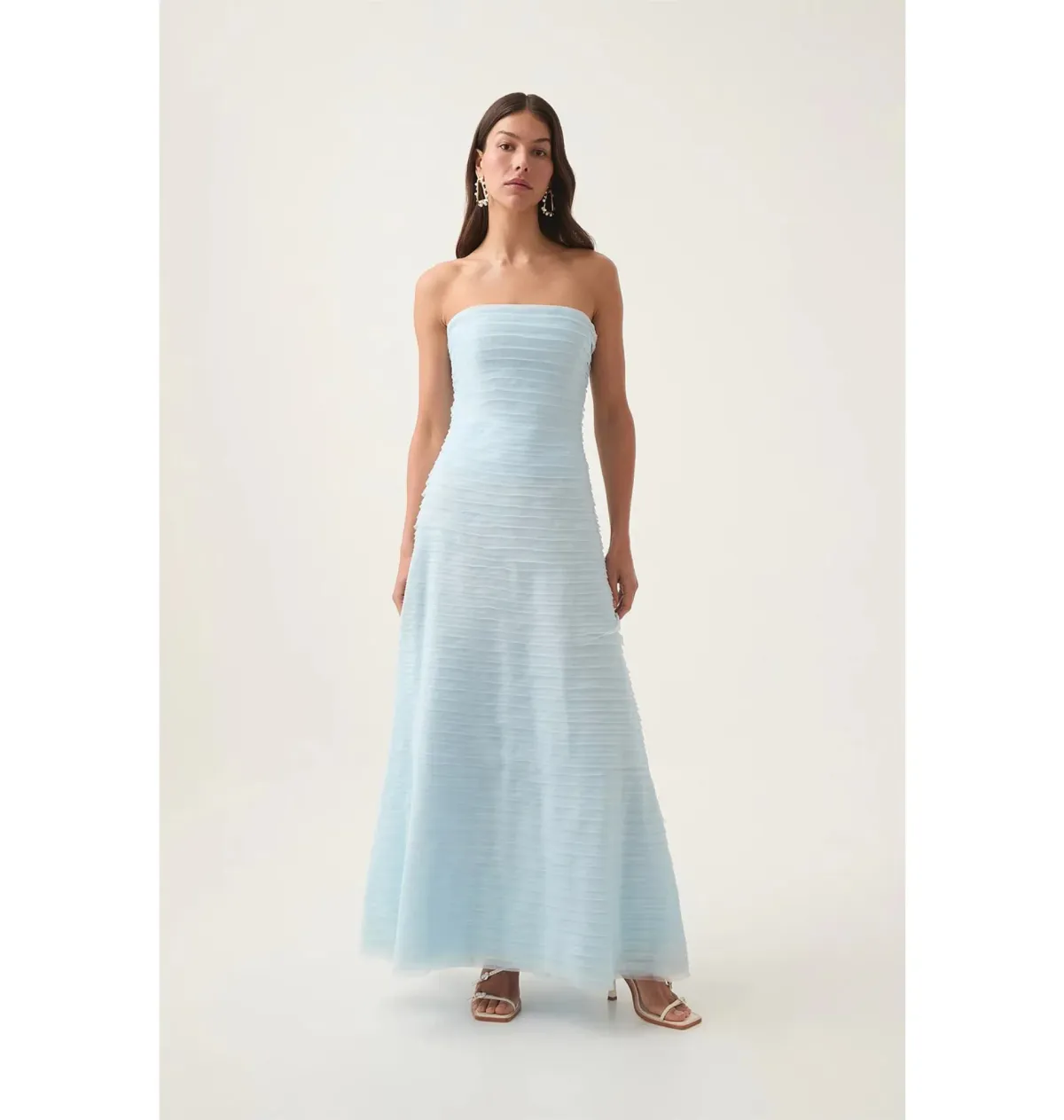 Aje Soundscape Maxi Dress In Ocean Breeze Size AU 6 for rent on The Volte - main image
