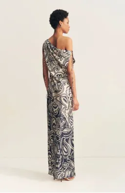 Shona Joy Anthea Silk Tie Maxi Dress Print Size 14 for rent on The Volte - image 6