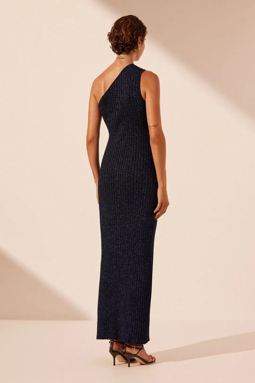 Shona Joy Livia One Shoulder Maxi Dress Night Sky Size S / AU 8 for rent on The Volte - main image