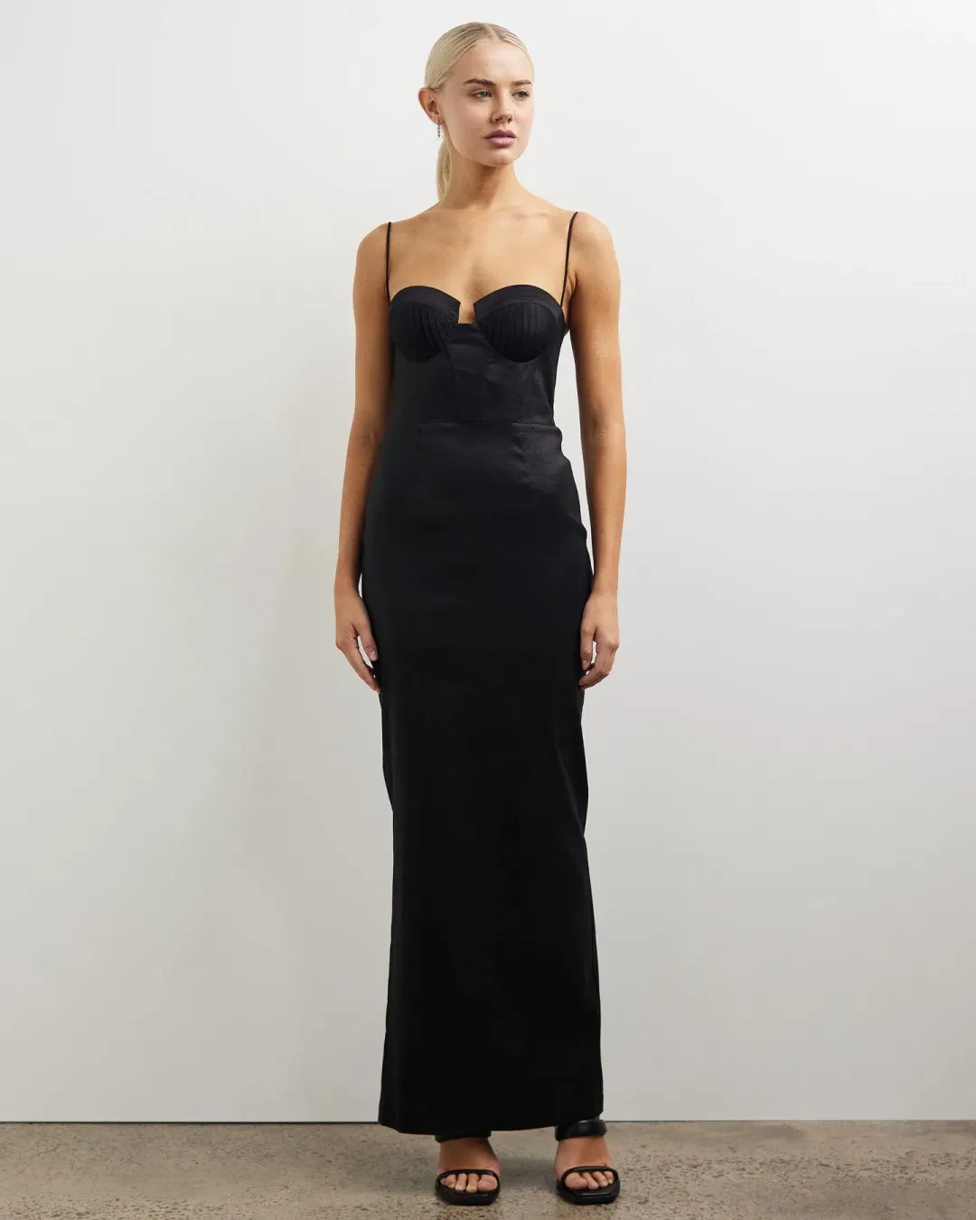 Elle Zeitoune Allison Maxi Dress Black Size 10  for rent on The Volte - main image