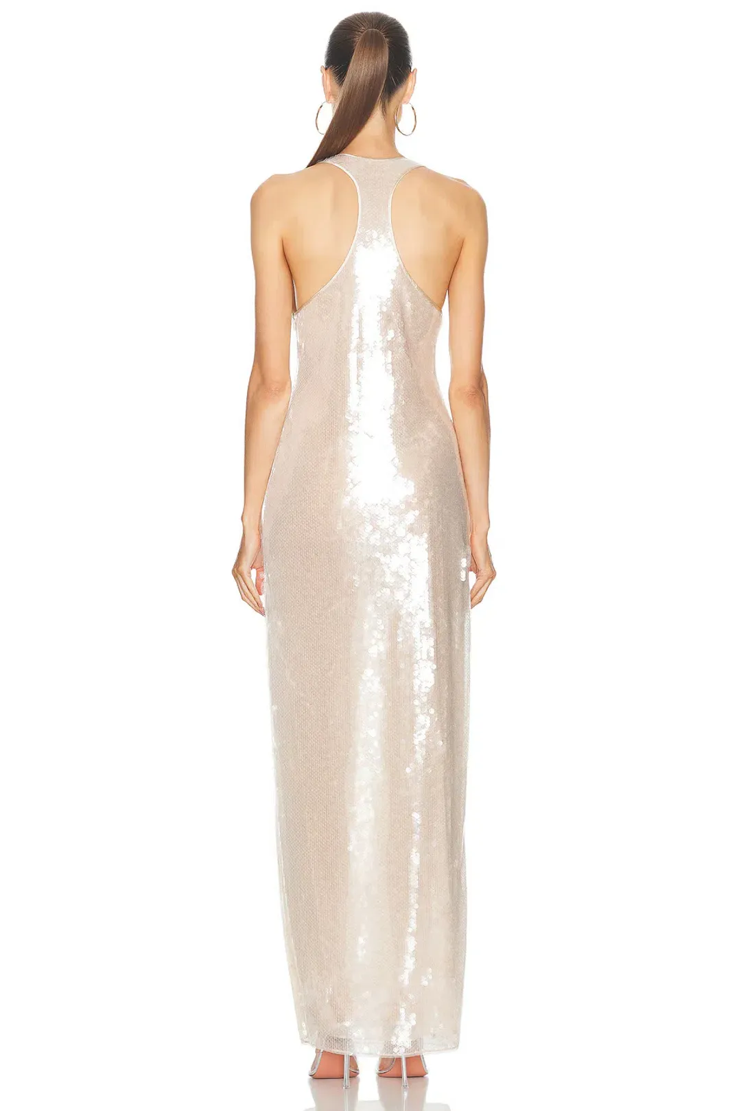 Retrofete Bella Sequin Dress Cream Size XS / AU 6 for rent on The Volte - main image
